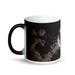 Behind Moon Clouds Matte Coffee Mug