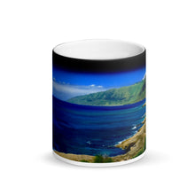 Load image into Gallery viewer, Hawaii Waialua Coastline Matte Black Magic 11oz Coffee Mug