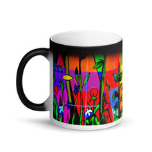 Load image into Gallery viewer, Abstract Bamboo Matte Black Magic 11oz Coffee Mug