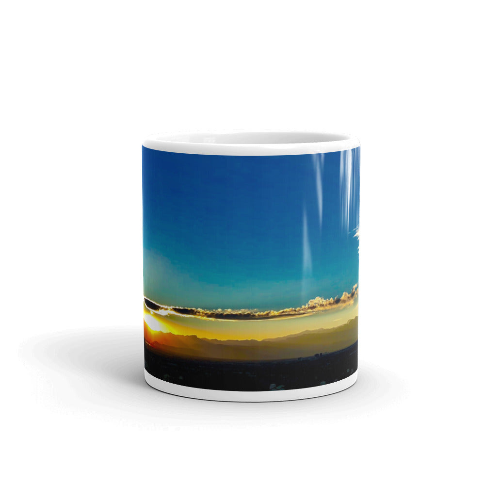 Blue Sky Sunset Coffee Mug