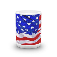 Load image into Gallery viewer, American Flag Wavy Coffee Mug