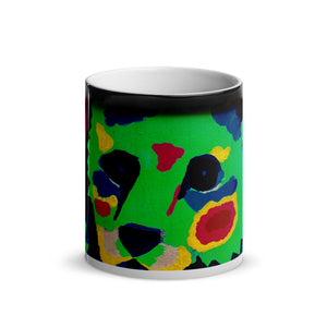 Green Teddy Bear Glossy Magic 11oz Coffee Mug