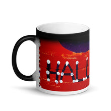 Load image into Gallery viewer, Red Halloween Banner Matte 11oz Coffee Mug