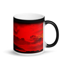 Load image into Gallery viewer, Kaiaka Bay Beach Matte Black Magic 11oz Coffee Mug