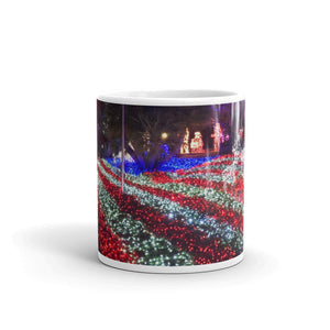 Xmas Lights American Flag Coffee Mug