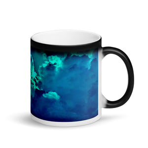 Boulder Clouds Matte Black Magic Coffee Mug