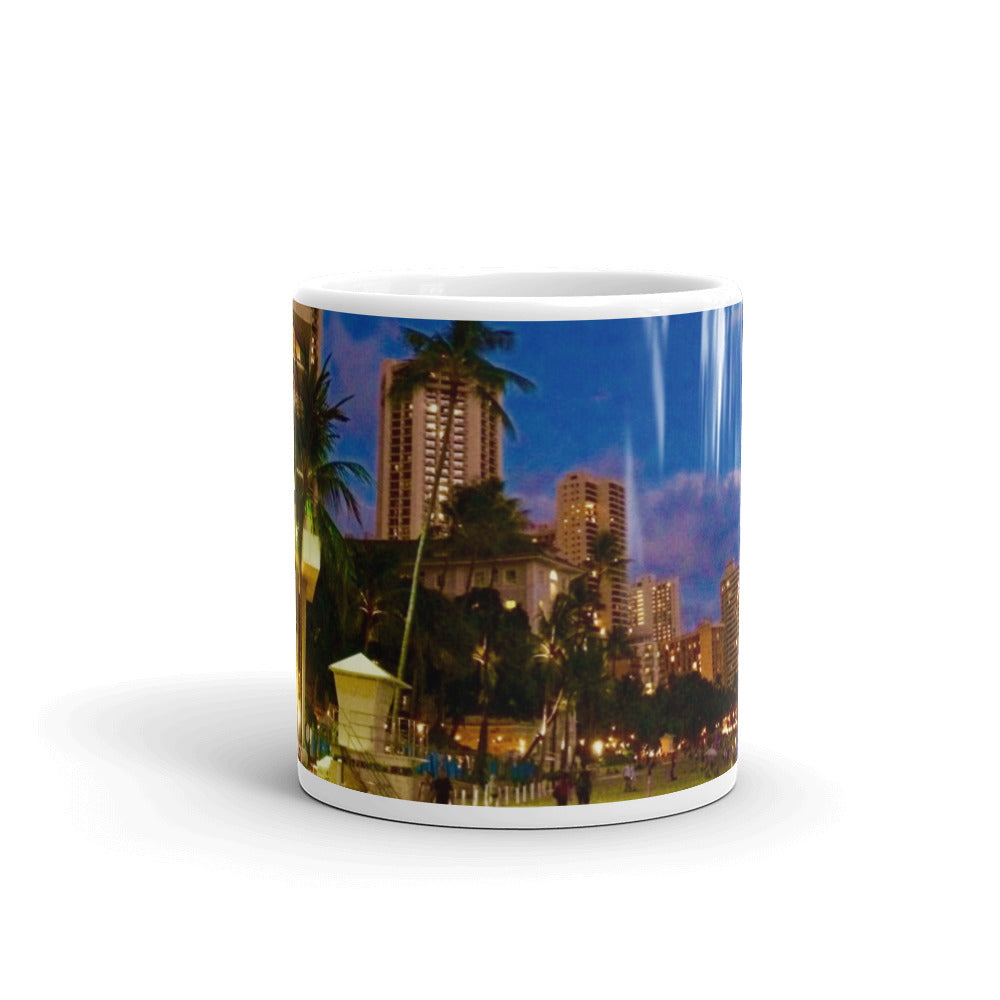 Waikiki Beach Front Hotels Mug