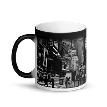 Load image into Gallery viewer, New York Times Square Matte Black Magic 11oz Coffee Mug