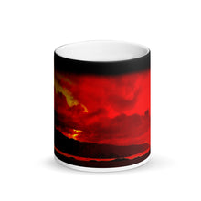 Load image into Gallery viewer, Kaiaka Bay Beach Matte Black Magic 11oz Coffee Mug