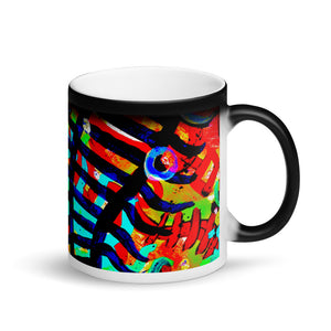 Abstract Track’s Matte Black Magic 11oz Coffee Mug