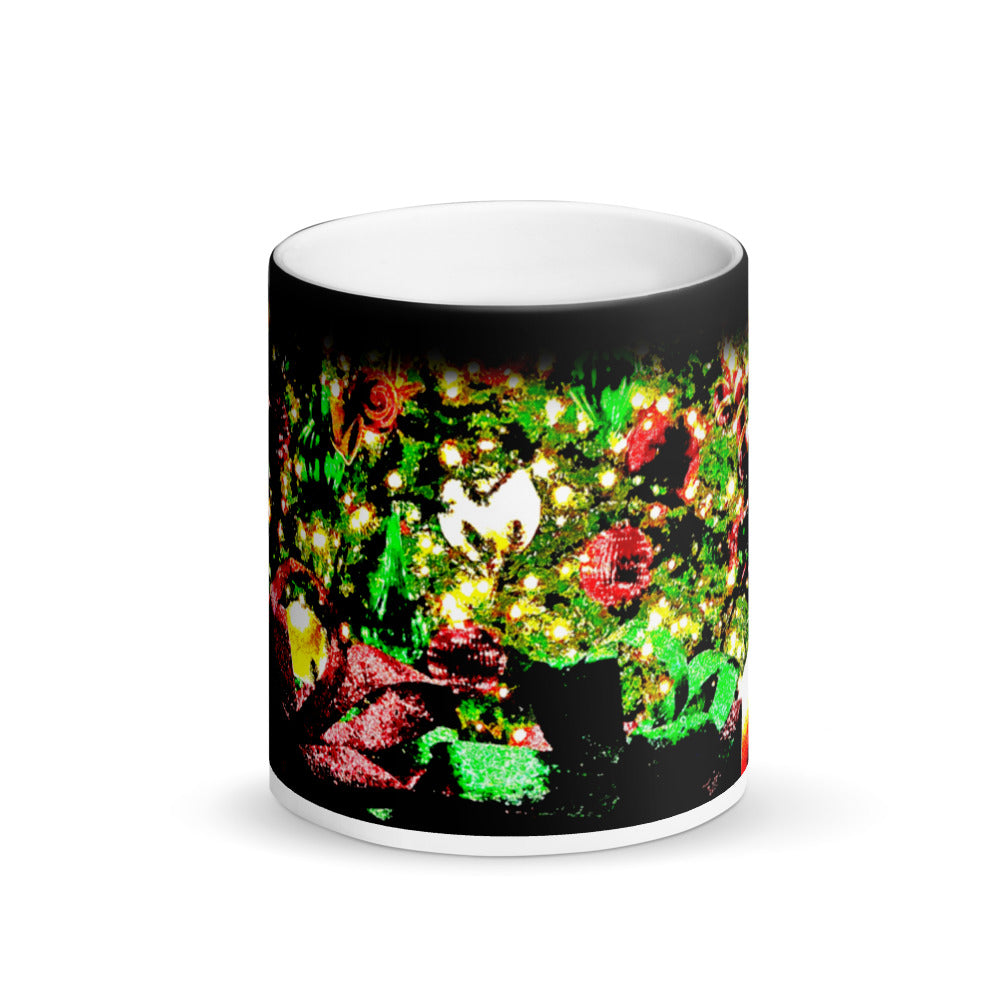 Merry Christmas Matte Black Magic 11oz Coffee Mug