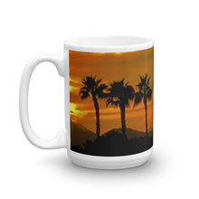 Load image into Gallery viewer, Sunset 6 Palm Tree’s 15oz Coffee Mug