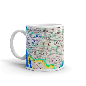 Map of USA Coffee Mug