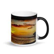 Load image into Gallery viewer, Hawaii Waikiki Sunset 11oz Matte Black Magic Coffee Mug