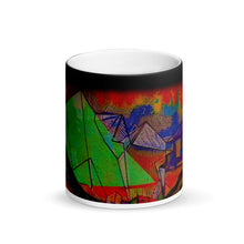 Load image into Gallery viewer, Pyramid Matte Black Magic 11oz Coffee Mug