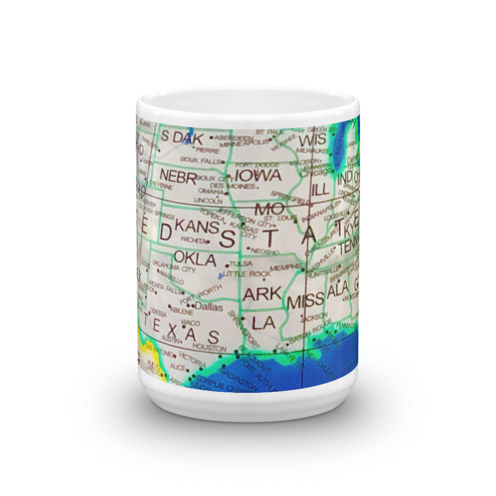 Map of USA Coffee Mug