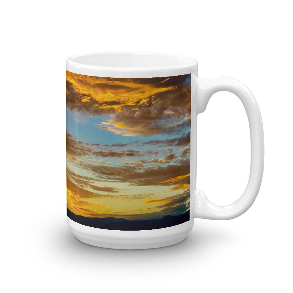 Sunset Valley View 15oz Coffee Mug
