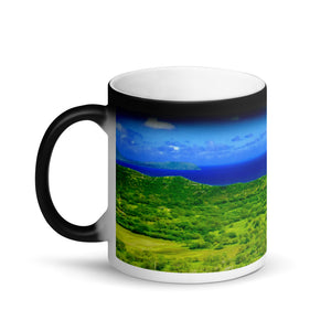 Diamond Head North Crater 11oz Matte Black Magic Coffee Mug