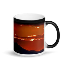 Load image into Gallery viewer, Sunset Carnegie 11oz Matte Black Magic Coffee  Mug