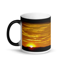 Load image into Gallery viewer, Sunset Warm Springs 11ozMatte Black Magic Coffee Mug