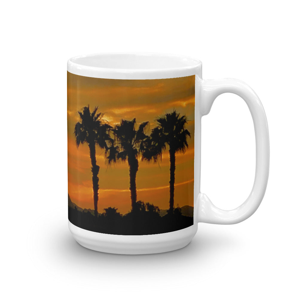 Sunset 6 Palm Tree’s 15oz Coffee Mug