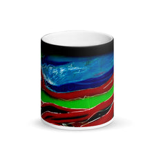 Load image into Gallery viewer, Swirling Matte Black Magic 11oz Coffee Mug