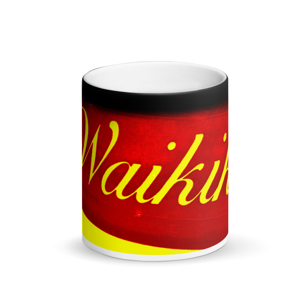 Waikiki Matte Black Magic 11oz Coffee Mug