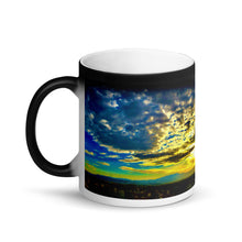 Load image into Gallery viewer, Sunset Mountain Vista 11oz Matte Black Magic Coffee Mug