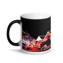 Load image into Gallery viewer, Christmas Pickup Truck Lights Matte Black Magic 11oz Coffee Mug