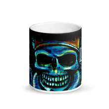 Load image into Gallery viewer, Skeleton King Matte Black Magic Coffee Mug