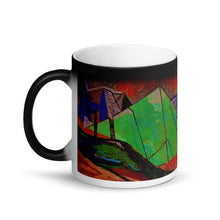 Load image into Gallery viewer, Pyramid Matte Black Magic 11oz Coffee Mug