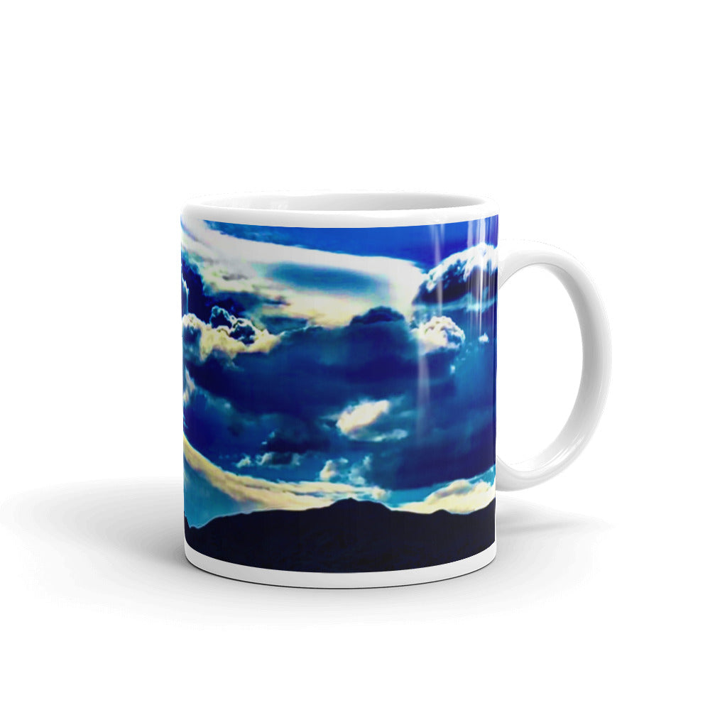 Blue Clouds Mountain Mug