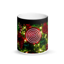 Load image into Gallery viewer, Christmas Tree Ornaments Matte Black Magic 11oz Coffee  Mug