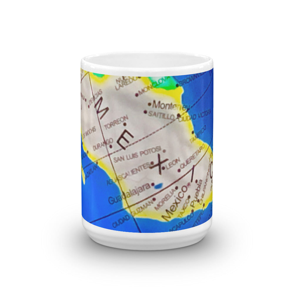 Map of Mexico 15oz Coffee Mug