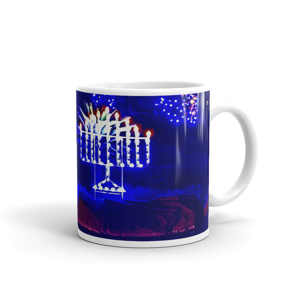 Jewish Menorah Mug