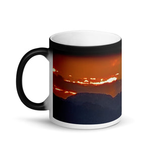 Sunset Carnegie 11oz Matte Black Magic Coffee  Mug