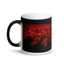 Load image into Gallery viewer, Halloween Lights Matte Black Magic 11oz Coffee Mug