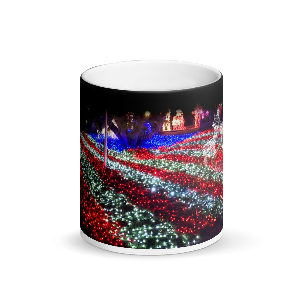 Xmas American Flag Matte Coffee  Mug