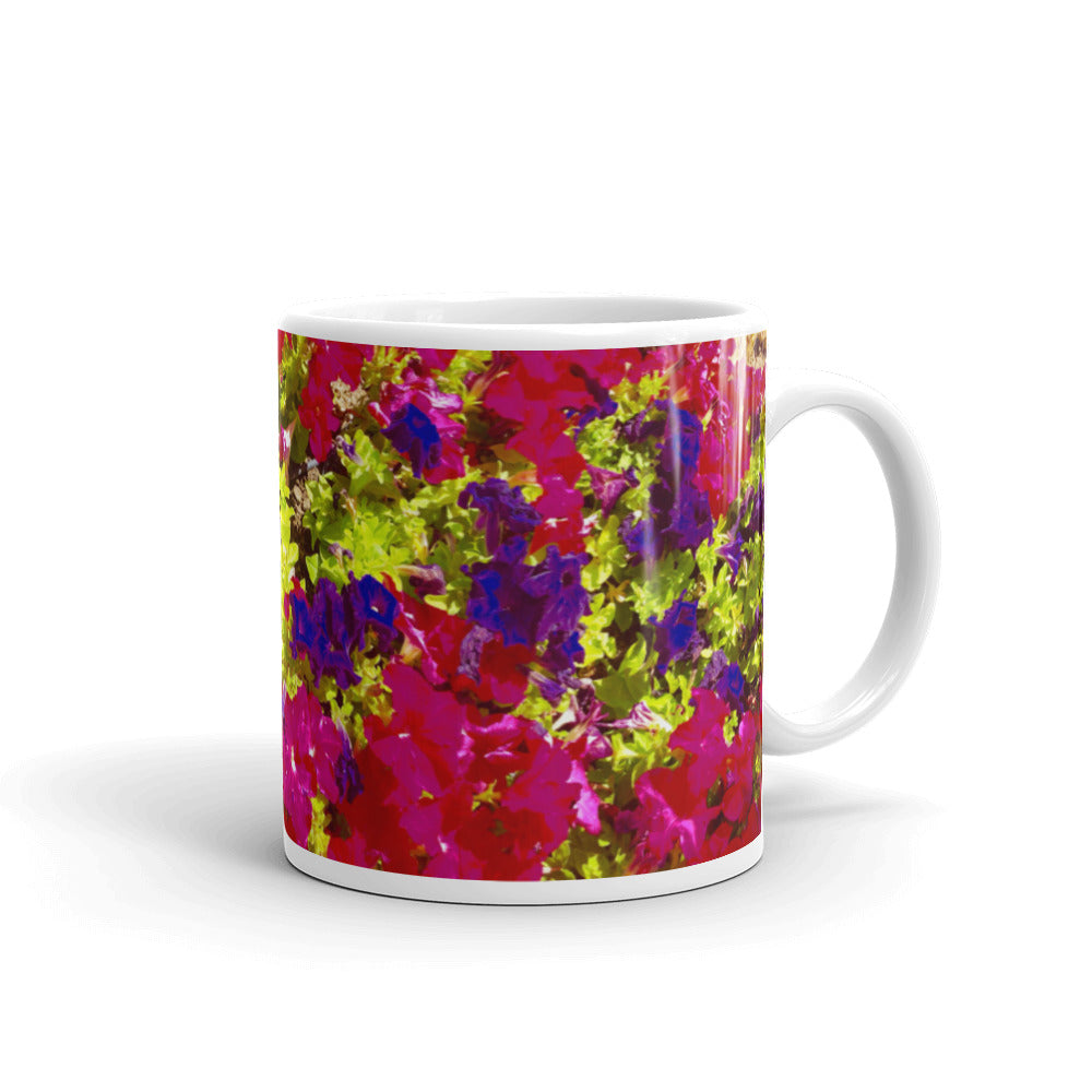 Purple Red Pansies  Coffee Mug