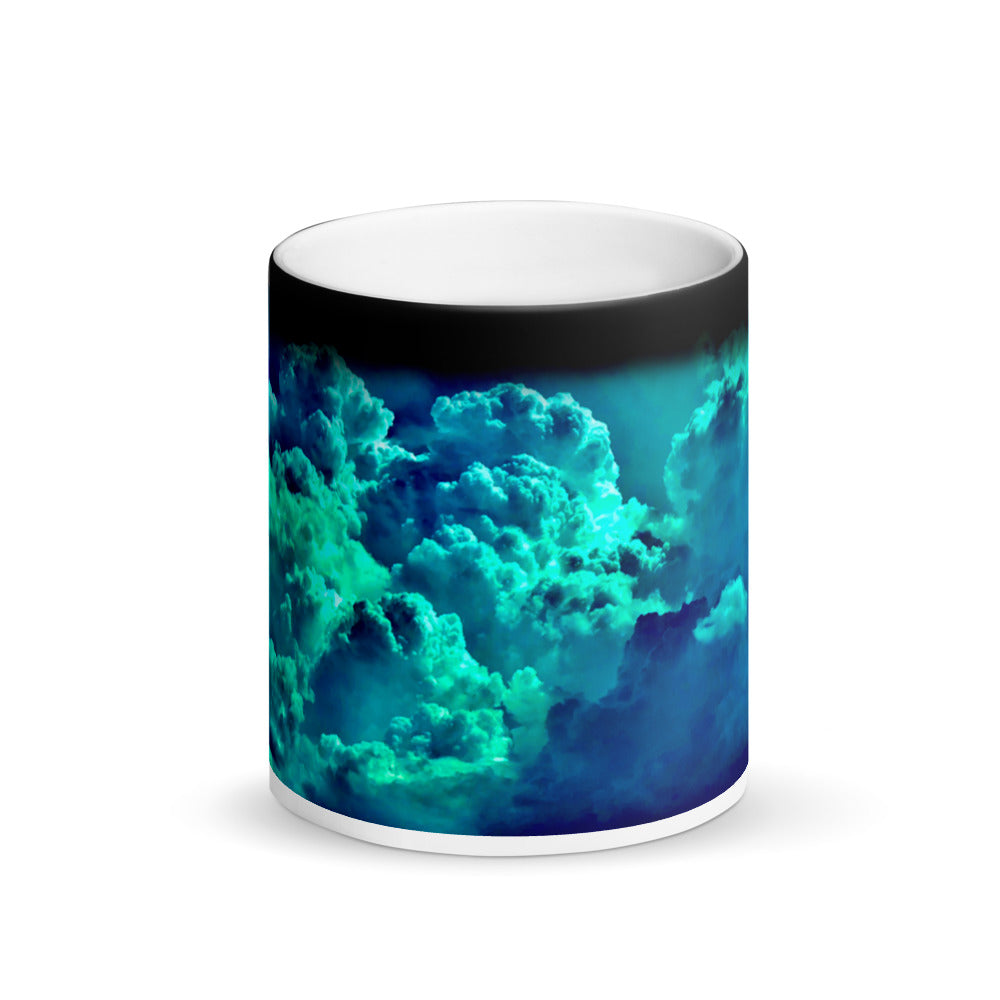 Boulder Clouds Matte Black Magic Coffee Mug