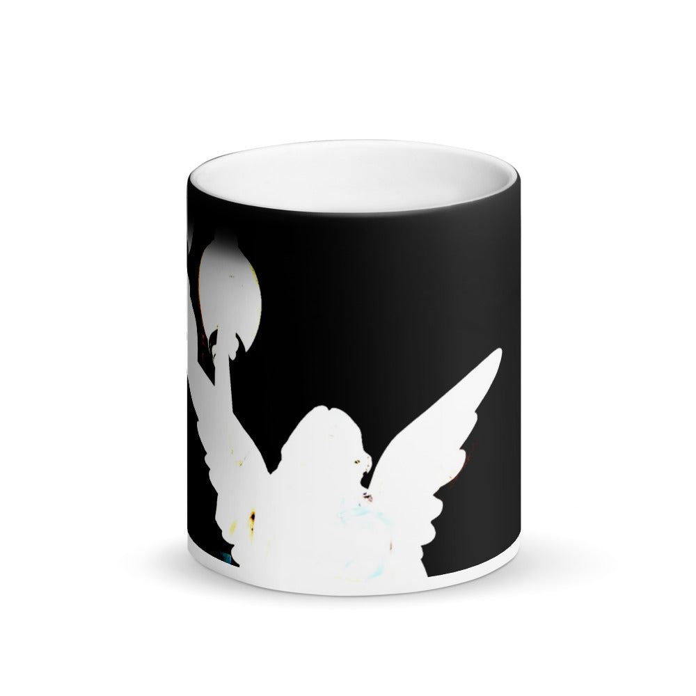 Ghost Angel Matte Black Magic 11oz Coffee Mug