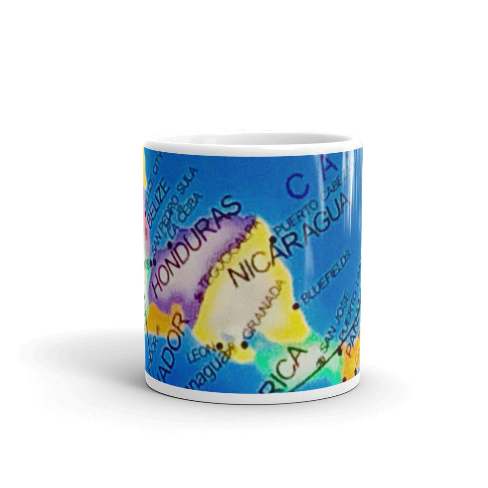 Map of Central America 11oz Coffee Mug