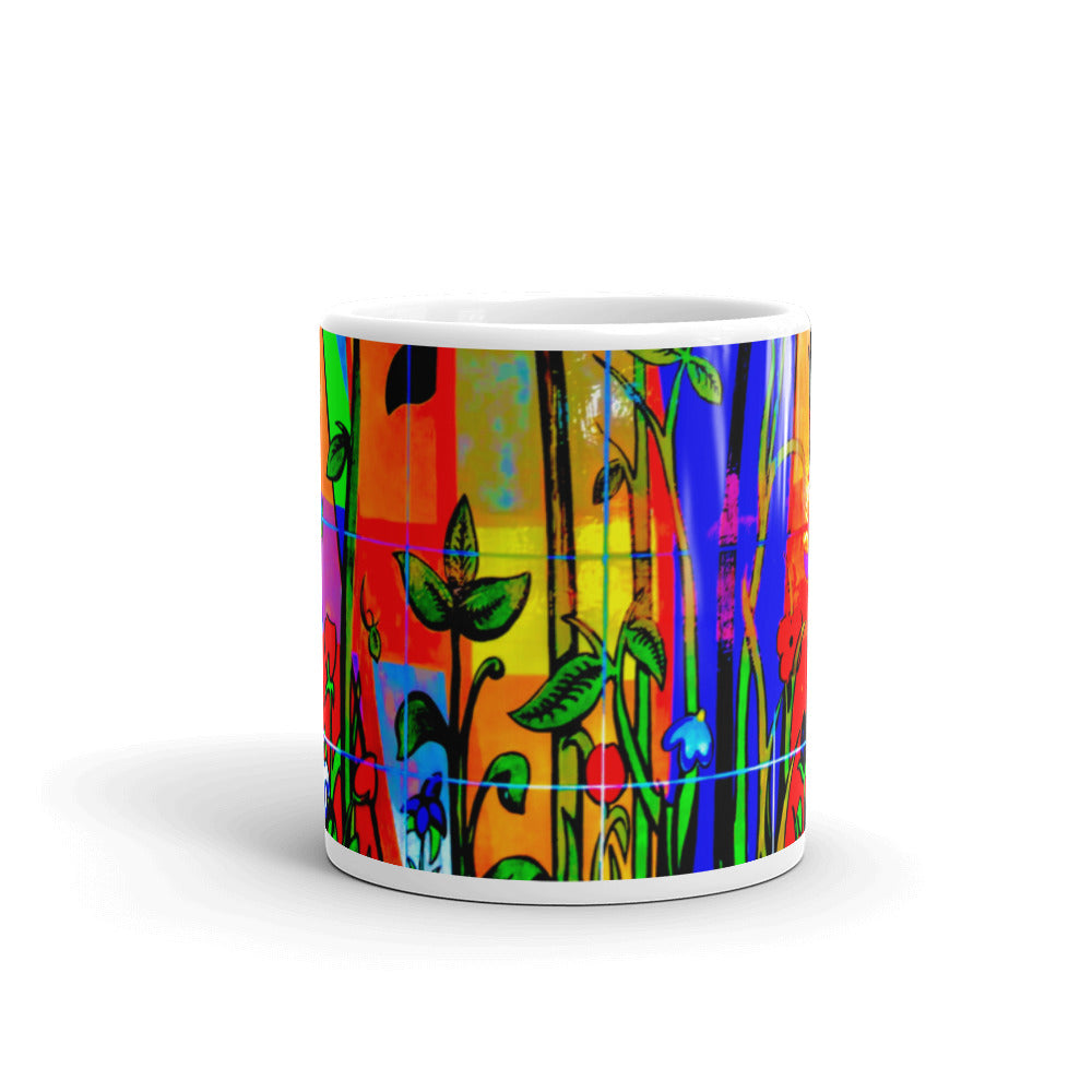 Bamboo Abstract Coffee Mug