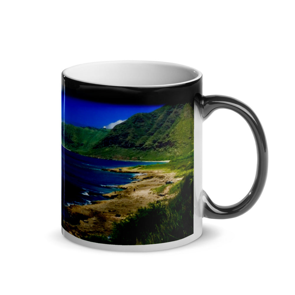 Hawaii Waialua Coastline Glossy Magic 11oz Coffee Mug